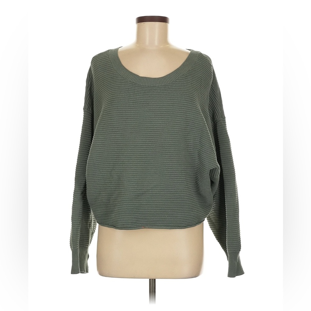 Offline by Aerie Home Stretch Drop sleeve sweater royal palm XXL
